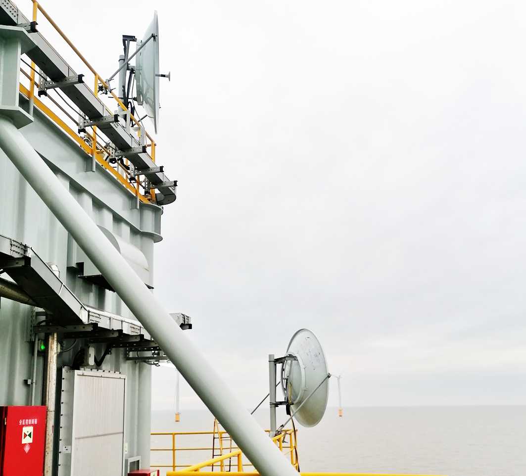 5.8G頻段1.8米直徑高增益雙計劃拋物面天線-應(yīng)用：海上風(fēng)電場微波網(wǎng)絡(luò)骨干搭建2